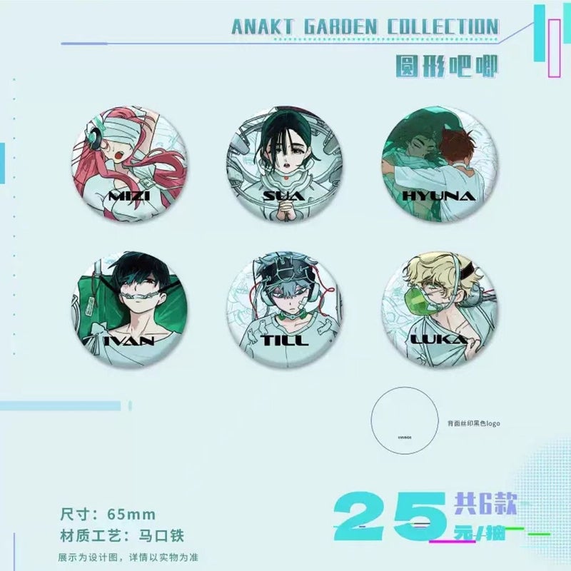 [Genuine Official Valley] Cute Animation Second-Dimensional Whispering Blue Prison Fifth-Class Blind Box Blind Chest Badge - Image 1